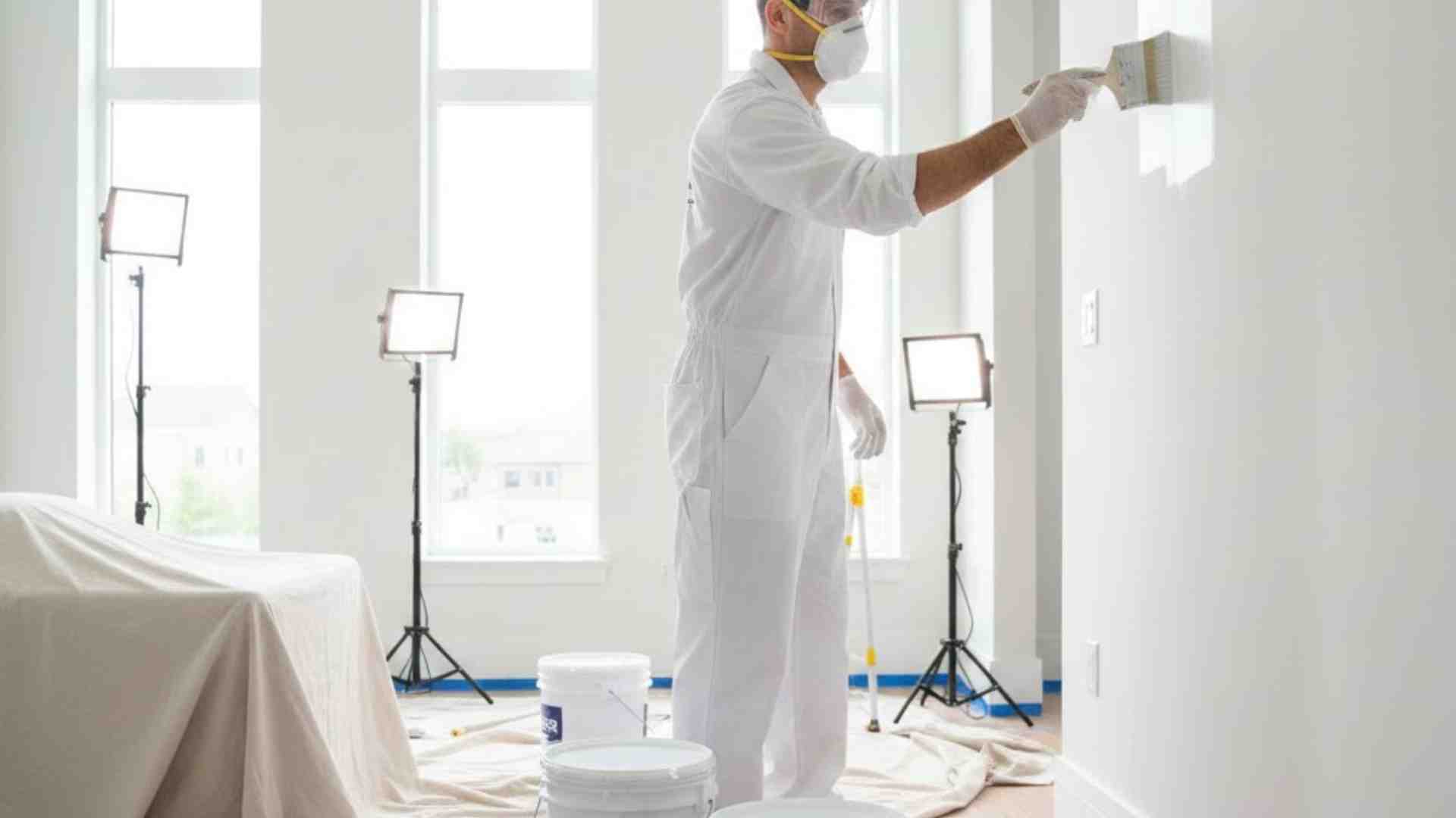 Pintura interior de viviendas en Valencia - Pintores profesionales trabajando en paredes